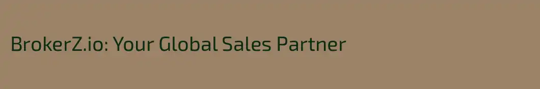 BrokerZ.io: Your Global Sales Partner